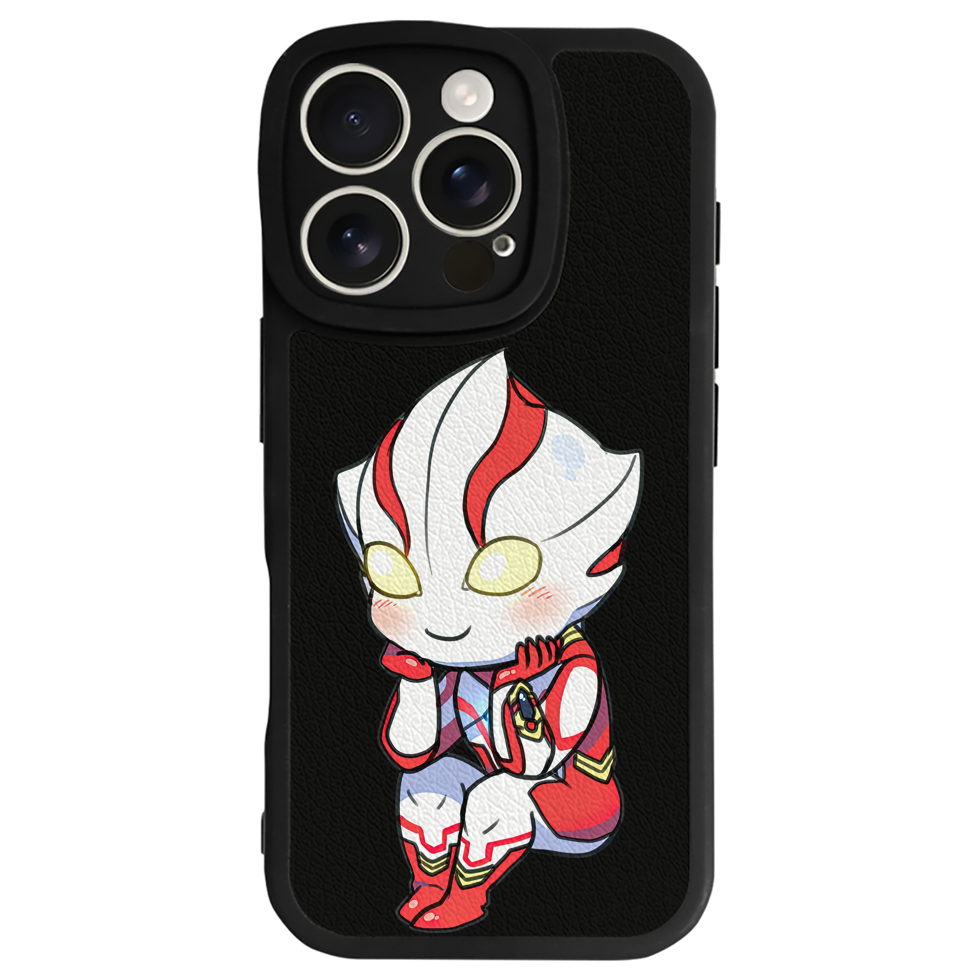 （画像用） ウルトラマン Ultraman 【iPhone 16シリーズ対応】シリコンスマホケース（レザー調） 材質：シリコン